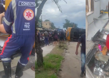 O acidente ocorreu na tarde desta terça-feira (6). Foto: Reprodução