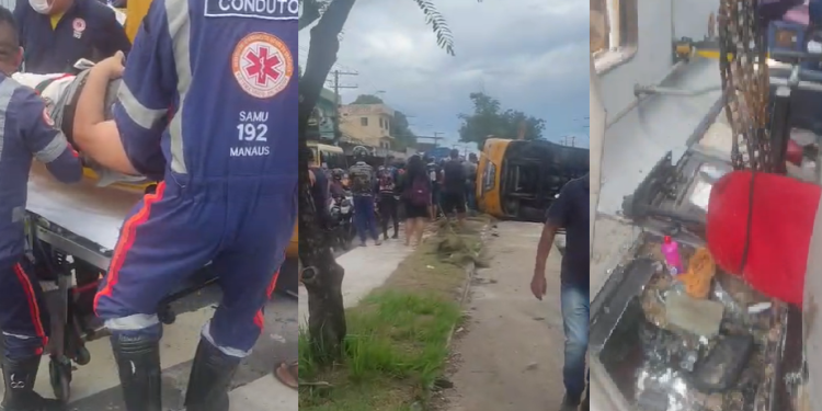 O acidente ocorreu na tarde desta terça-feira (6). Foto: Reprodução