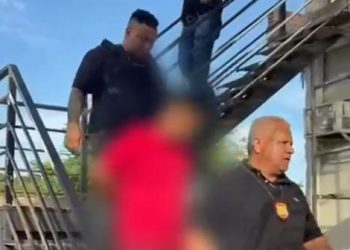 A prisão foi efetuada na rua Monte Sião, bairro Nova Cidade, Zona Norte. Foto: Reprodução