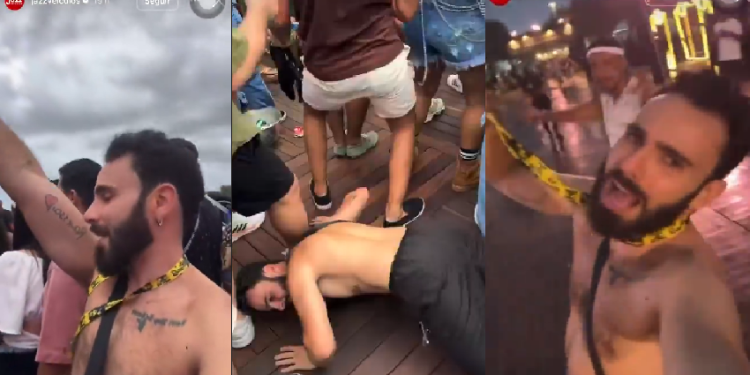 Ao gravar stories do evento, ele acreditou estar compartilhando as imagens em seu perfil pessoal. Foto: Reprodução