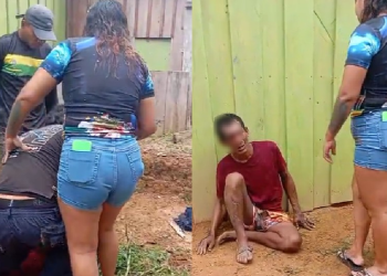 Nas imagens, é possível ouvir a irmã afirmar que acionou a polícia. Foto: Reprodução