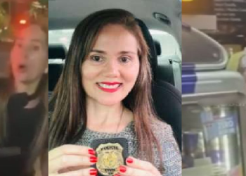 A corporação informou que a policial foi readaptada exclusivamente para funções administrativas. Foto: Reprodução