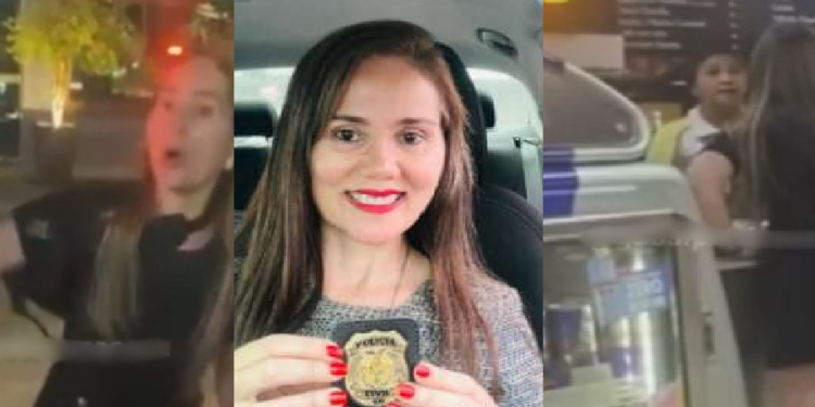 A corporação informou que a policial foi readaptada exclusivamente para funções administrativas. Foto: Reprodução