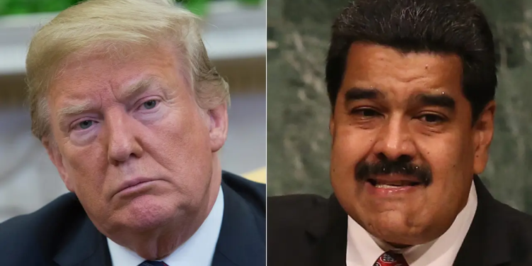 Trump acusa Maduro de liderar uma organização criminosa voltada para o tráfico internacional de drogas. Foto: Reprodução