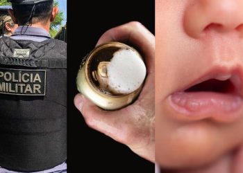 Mãe é presa após dar cerveja para bebê de 3 meses em via pública no São José 2