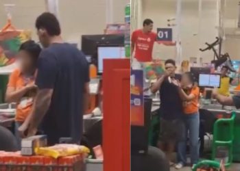 Vídeo: Ex-namorado ame4ça mulher com f4ca dentro do Atacadão na Max Teixeira