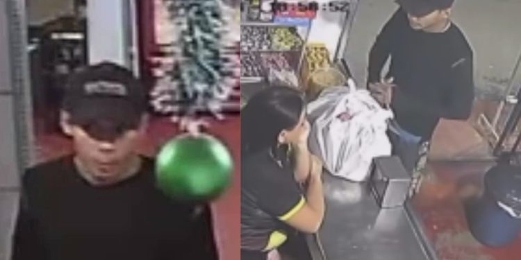 Vídeo: Ass4ltante monta 'rancho', vai ao caixa e leva dinheiro e celular do mercadinho em Manaus