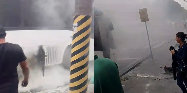 O incidente ocorreu nas imediações do Terminal 1, no Centro de Manaus. Foto: Reprodução