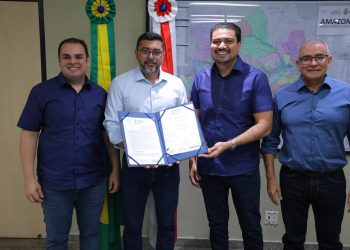 A rodovia estadual AM-254 conecta o município de Autazes à BR-319. Foto: Divulgação Secom