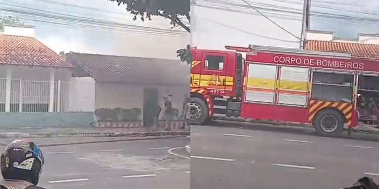 O sinistro ocorreu em um imóvel situado na rua Furtado Belém. Foto: Reprodução
