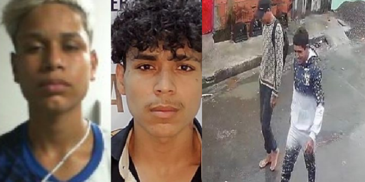 Os dois homens foram presos em flagrante pelo crime de roubo. Foto: Reprodução