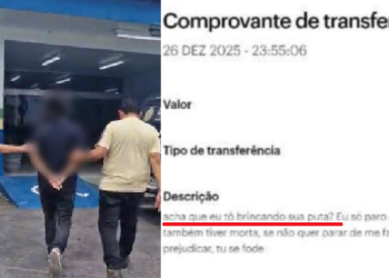 Ele responde por crimes de descumprimento de medida protetiva, ameaça, injúria e perseguição. Foto: Reprodução