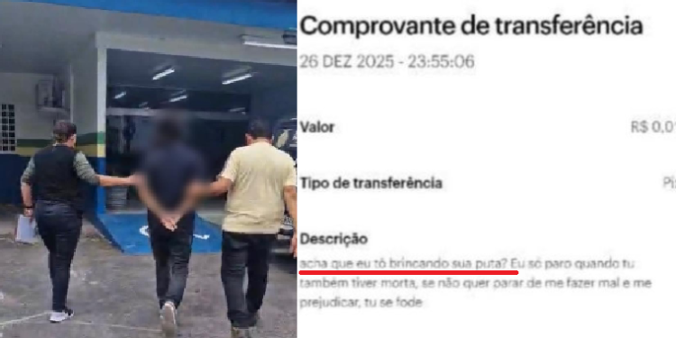 Ele responde por crimes de descumprimento de medida protetiva, ameaça, injúria e perseguição. Foto: Reprodução