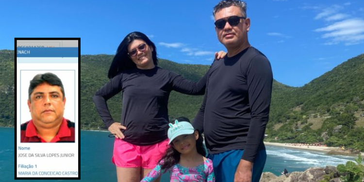 As vítimas, o pai, a esposa e a filha estavam num ponto de ônibus. Foto: Reprodução