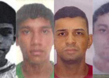 Os traficantes foram identificados como Danillo dos Santos Guimarães, 22, Wagner de Almeida Lacerda, 33, Fabrício Rodrigo da Silva Almeida, 31 e Tony Robson dos Santos Pinto, 34. Foto: Divulgação