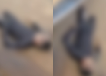 A vítima vestia bermuda e camiseta pretas. Foto: Reprodução