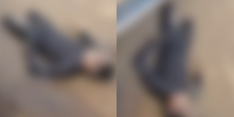 A vítima vestia bermuda e camiseta pretas. Foto: Reprodução