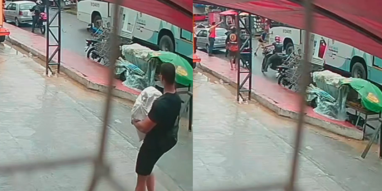 A vítima foi encaminhada a um hospital da cidade. Foto: Reprodução