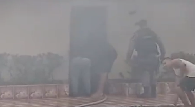 Nenhuma criança se feriu. Foto: Reprodução