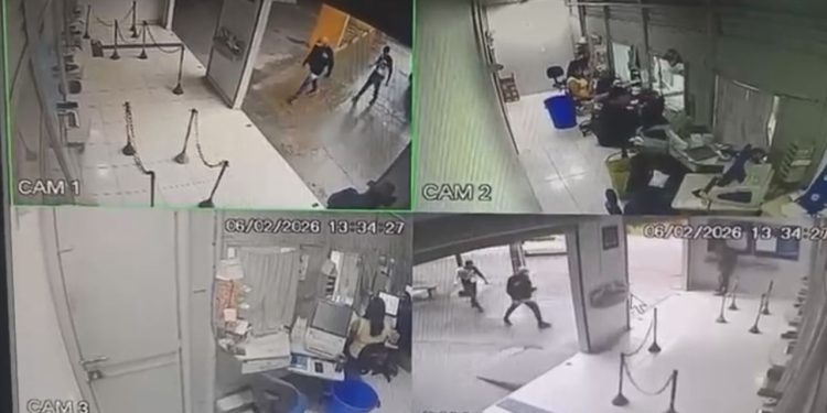 Câmera mostra ação de dupla em assalt0u e expl0diu lotérica em Manaus