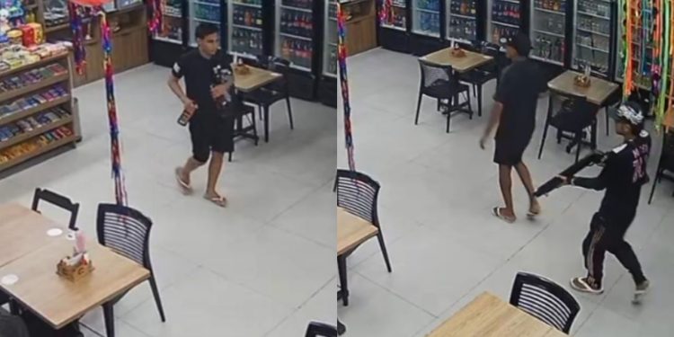 Vídeo: Trio finge ser cliente e ass4lta conveniência no Tarumã durante a madrugada