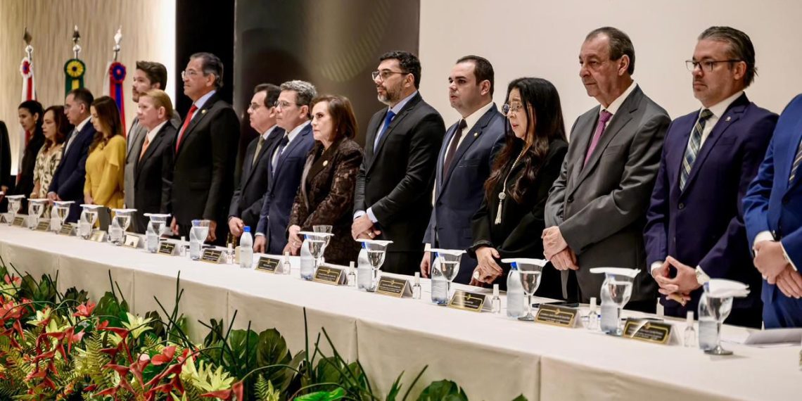 No encontro, ele destacou que, quando as instituições públicas se unem em prol da educação, o fortalecimento da área se reflete em todo o território amazonense. Foto: Rodrigo Brelaz