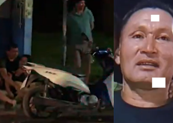 As duas motos da modelo Biz bateram violentamente em um trecho da via. Foto: Reprodução