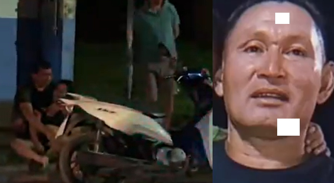 As duas motos da modelo Biz bateram violentamente em um trecho da via. Foto: Reprodução