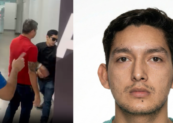 Luciano se apresentou por volta das 10h na especializada. Ele não quis falar com a imprensa. Foto: Reprodução