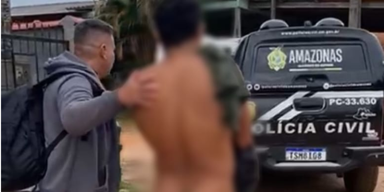 A vítima foi atingida por disparo de arma de fogo na perna após tentar encerrar o relacionamento. Foto: Reprodução