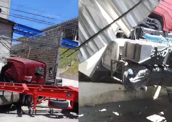 O acidente aconteceu na avenida Abiurana. Foto: Reprodução