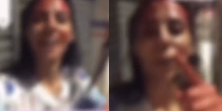 Bia Correia fez um vídeo após o crime e contou o ocorrido. Foto: Reprodução