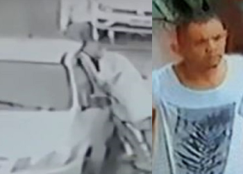 Imagens gravadas pela câmera de segurança da loja da vítima flagraram o momento exato da ação. Foto: Reprodução