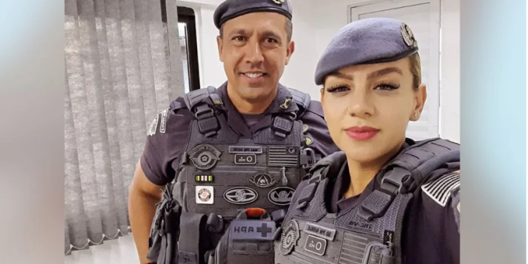 Os registros mostram a movimentação do tenente-coronel Geraldo Leite Rosa Neto, da Polícia Militar, após o disparo. Foto: Reprodução