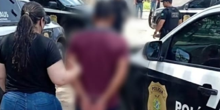 Após a captura, o homem foi levado à sede da DECAP. Foto: Reprodução