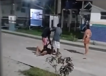 Silmara Rocha Lopes foi brutalmente agredida em via pública, na comunidade de São José do Amparo. Foto: Reprodução