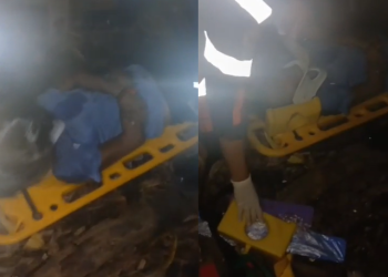 O homem estava consciente no momento em que foi atendido. Foto: Reprodução