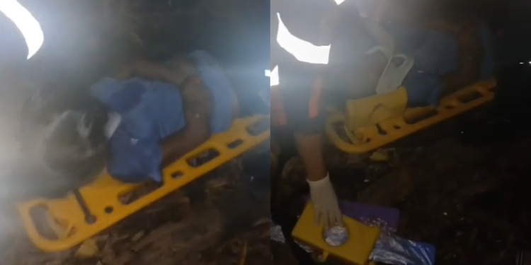 O homem estava consciente no momento em que foi atendido. Foto: Reprodução
