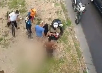 O homem perdeu o controle do veículo ao tentar escapar de uma fiscalização. Foto: Reprodução