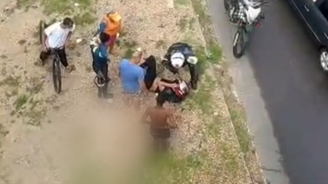 O homem perdeu o controle do veículo ao tentar escapar de uma fiscalização. Foto: Reprodução