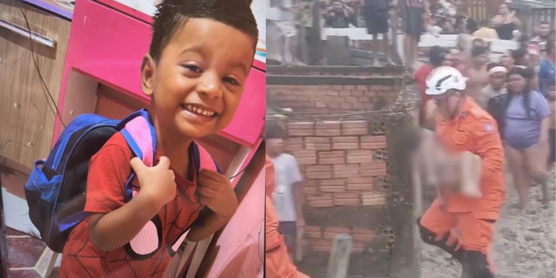 Menino de 2 anos cai em igarapé durante temporal e m0rr3 após ser levado pela correnteza em Manaus