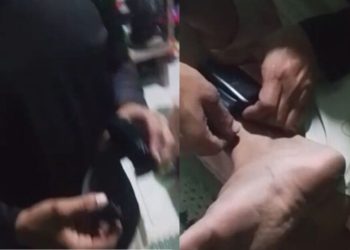 Vídeo: Monitorado pela Justiça, homem destrói tornozeleira e faz sarro durante gravação