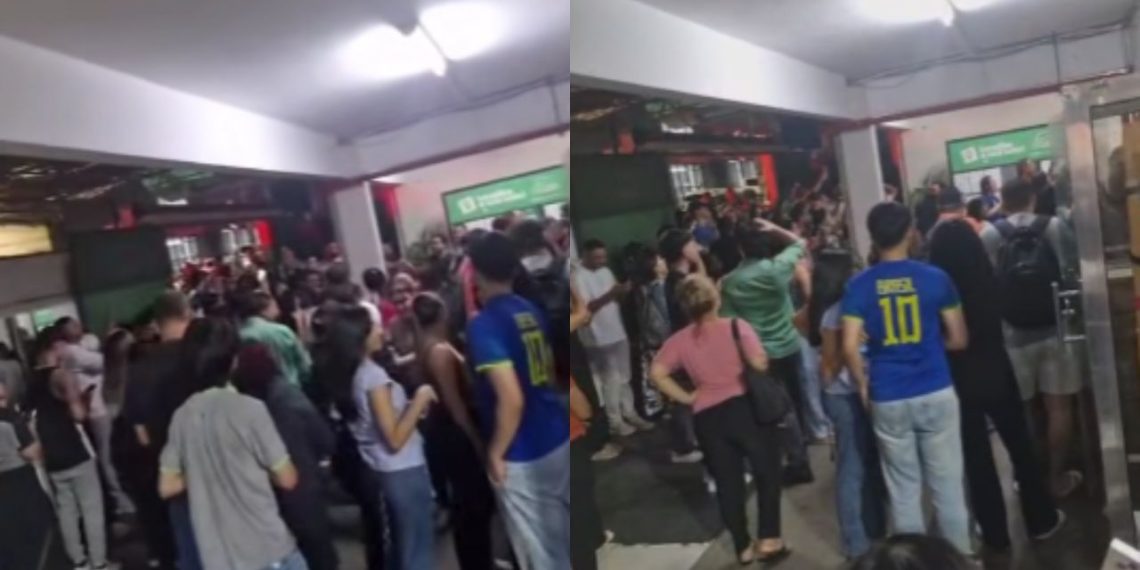 Veja: Alunos são barrados por mensalidade atrasada e fazem protesto em faculdade de Manaus
