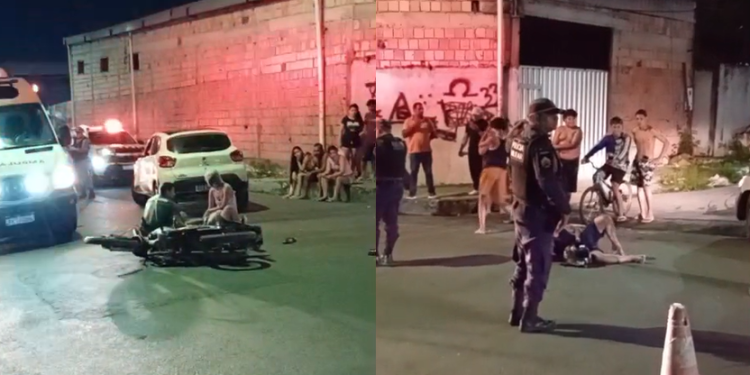 Moradores da área ouviram o barulho da batida e, ao se depararem com a cena, acionaram imediatamente o Samu. Foto: Reprodução