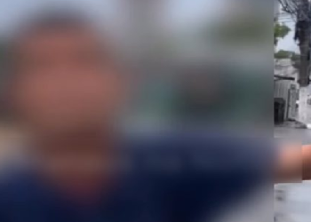 O desentendimento, que começou durante o trajeto do coletivo, foi filmado por testemunhas. Foto: Reprodução