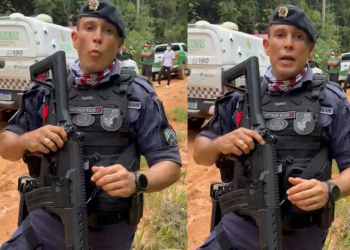 A Polícia Militar foi acionada. Foto: Reprodução