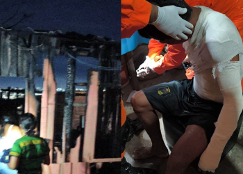 O fogo teve início após uma falha em uma botija de gás. Foto: Reprodução