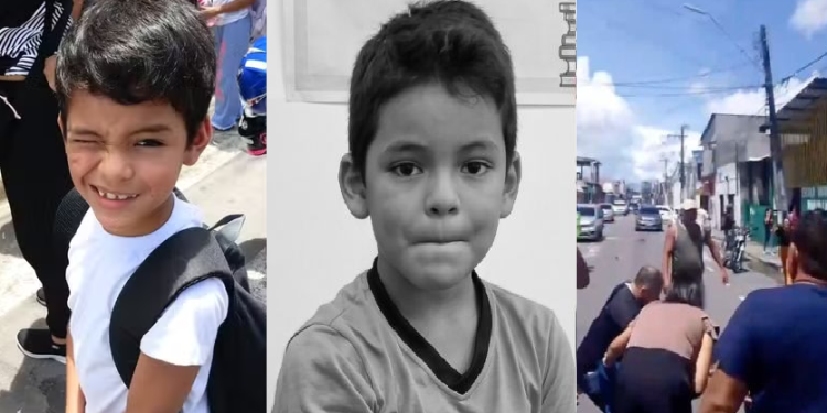 O garotinho chegou a ser socorrido, mas não resistiu. Foto: Reprodução