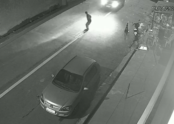 A vítima, identificada apenas pelo primeiro nome como Gilberto, foi atingida por um carro. Foto: Reprodução