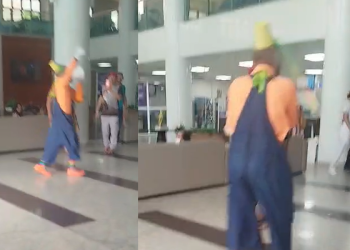 O homem buscava expressar como sua família se sentia tratada pela gestão da unidade. Foto: Reprodução